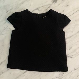 Milly Minis Black Quilted Blouse